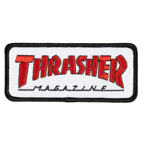 Thrasher - Outlined Patch (White/Red)